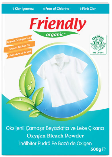 Органический кислородный порошок для удаления пятен Friendly organic 500 гр