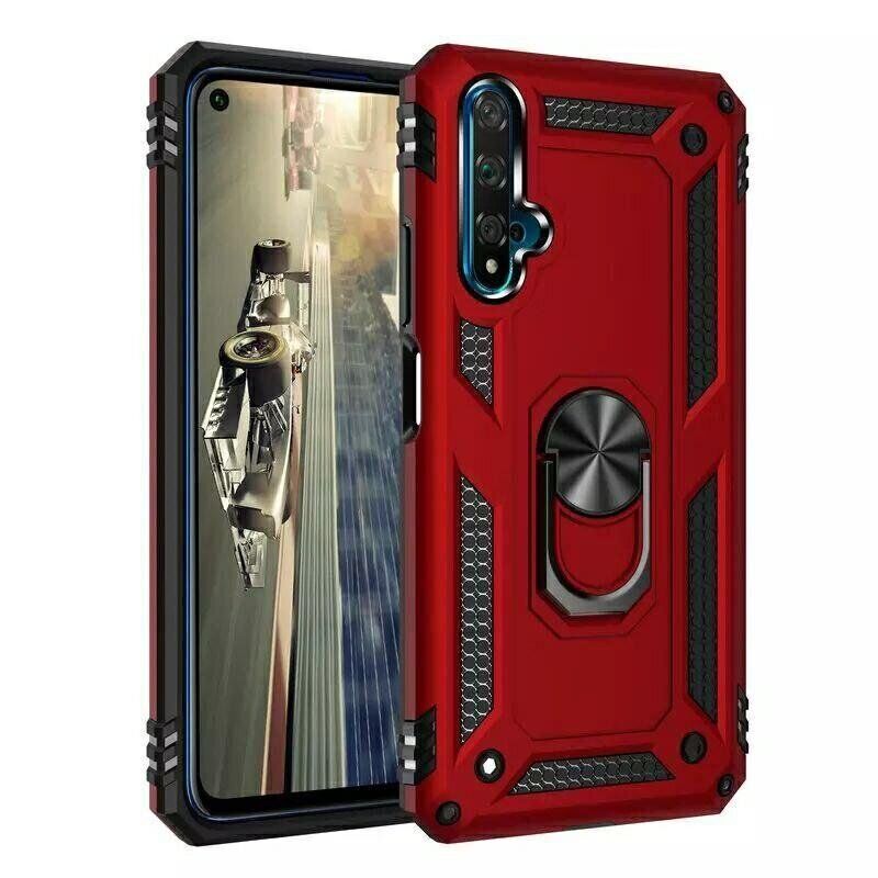 Чехол с кольцом Defender для Huawei Honor 20 / Nova 5T цвет Красный