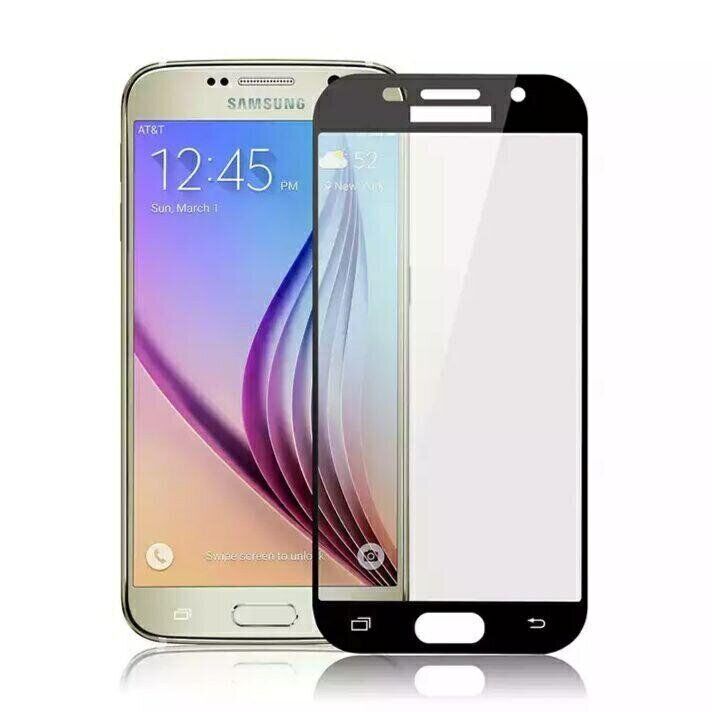 Защитное стекло 2.5D на весь экран для Samsung Galaxy A5 (2017) / A520 цвет Чёрный