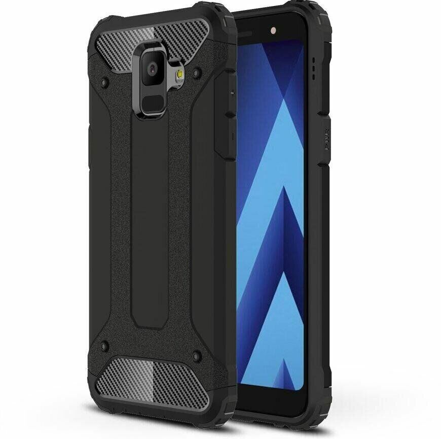 Противоударный гибридный чехол для Samsung Galaxy J6 (2018) цвет Чёрный