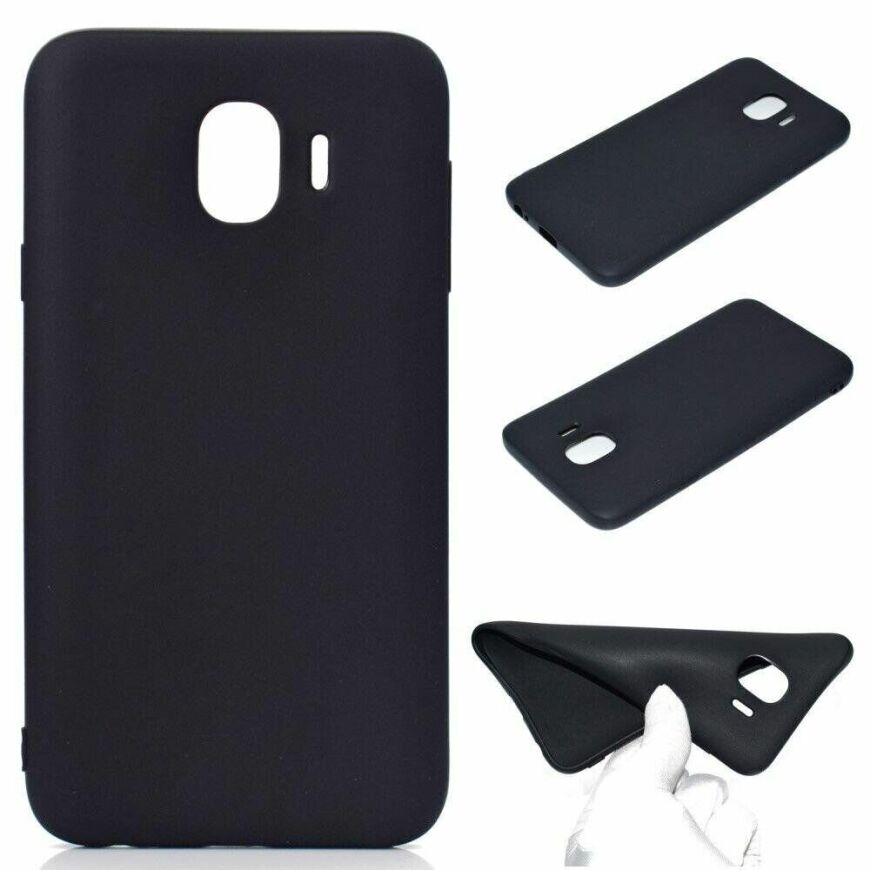 Чехол Candy Silicone для Samsung Galaxy J4 (2018) / J400 цвет Чёрный