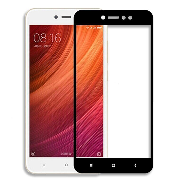 Защитное стекло 2.5D на весь экран для Xiaomi Redmi Note 5A / Note 5A Pro цвет Чёрный