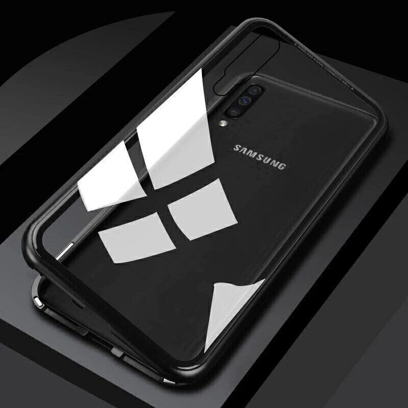 Магнитный чехол Metal Frame для Samsung Galaxy M30s цвет Чёрный
