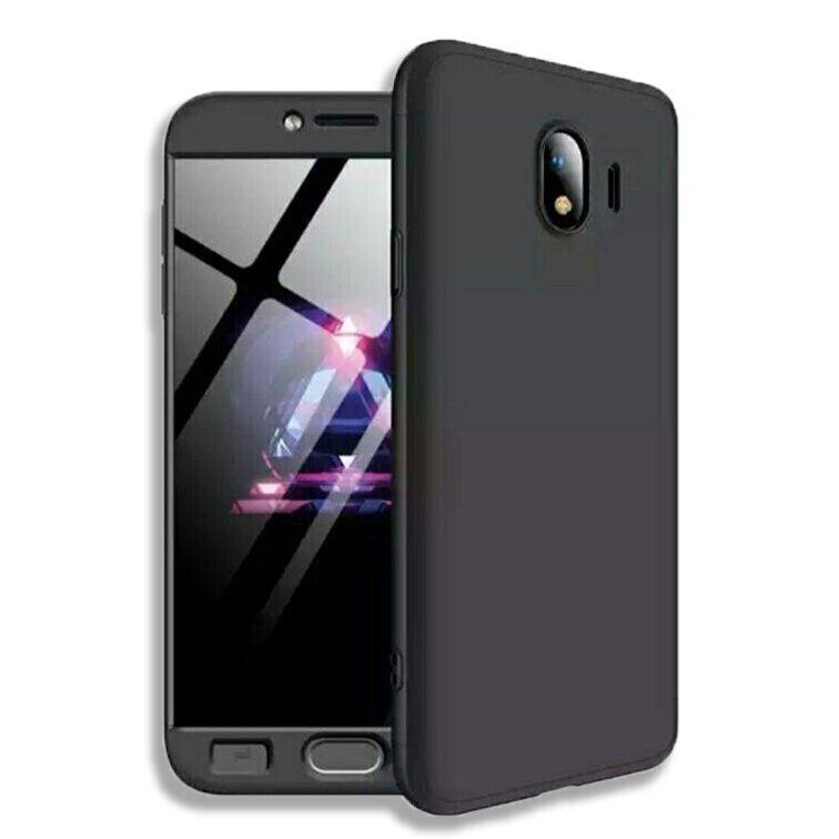 Чехол GKK 360 градусов для Samsung Galaxy J4 (2018) / J400 цвет Чёрный
