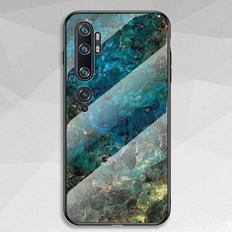 Силиконовый чехол со Luxury Marble для Xiaomi Mi Note 10 цвет Синий
