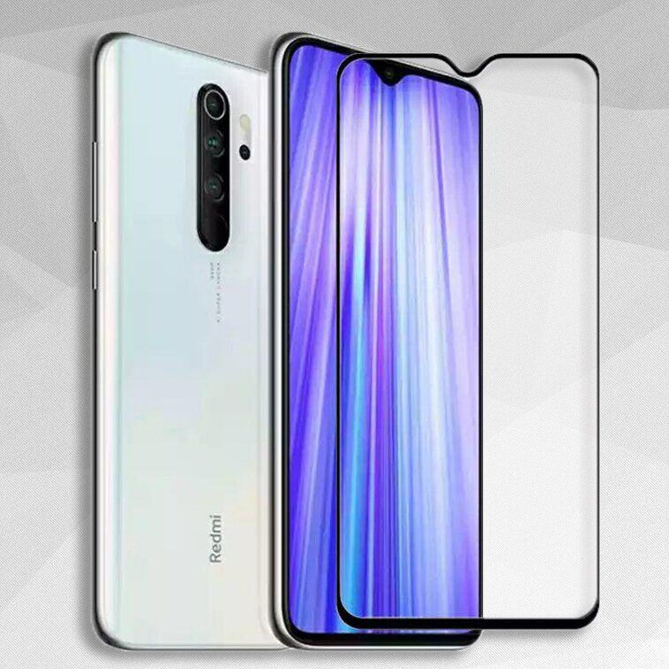 Защитное стекло 2.5D на весь экран для Xiaomi Redmi Note 8 Pro цвет Чёрный