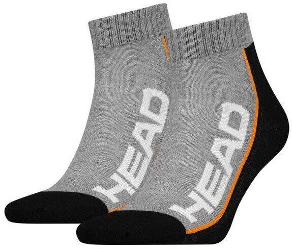 Шкарпетки Head Performance Quarter 2-pack black/gray