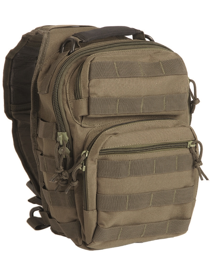 РЮКЗАК ЧЕРЕЗ ПЛЕЧО "ASSAULT" OLIVE (8,5л.) Mil-Tec Sturm (Германия)