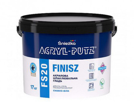 Шпаклевка финишная Sniezka Acryl Putz FS20 снежно-белая
