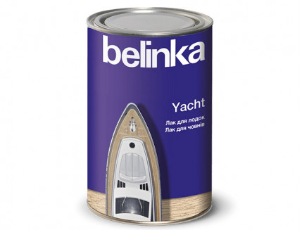 Лак яхтный алкидный Belinka Yacht Белинка Яхт прозрачный глянцевый