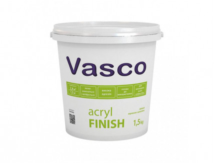 Готовая к использованию акриловая шпатлевка Vasco Acryl FINISH, белая