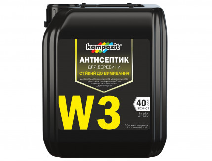 Антисептик для древесины Kompozit W3 стойкий к вымыванию
