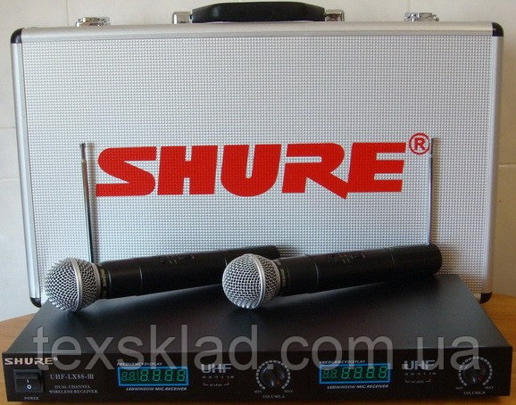 Профессиональная радиосистемма Shure UHFLX-88-3,купить микрофон