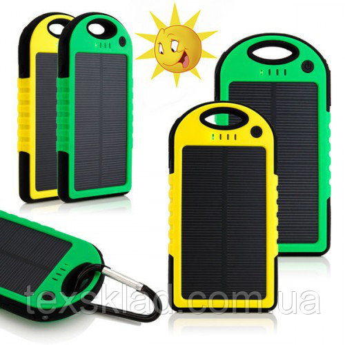Павер Банк Влагостойкий Pawer Bank UKC 30 000 mAh с солнечной зарядкой и фонариком