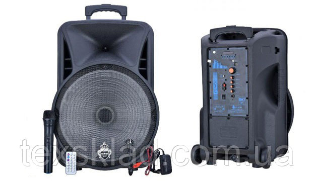 Колонка акумуляторная с микрофоном FH-A15 / 150W (USB/FM/Bluetooth)