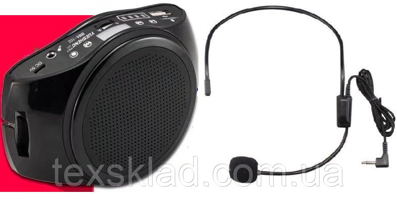 Усилитель голоса для экскурсовода WMA-102 38W (USB/аккумулятор)