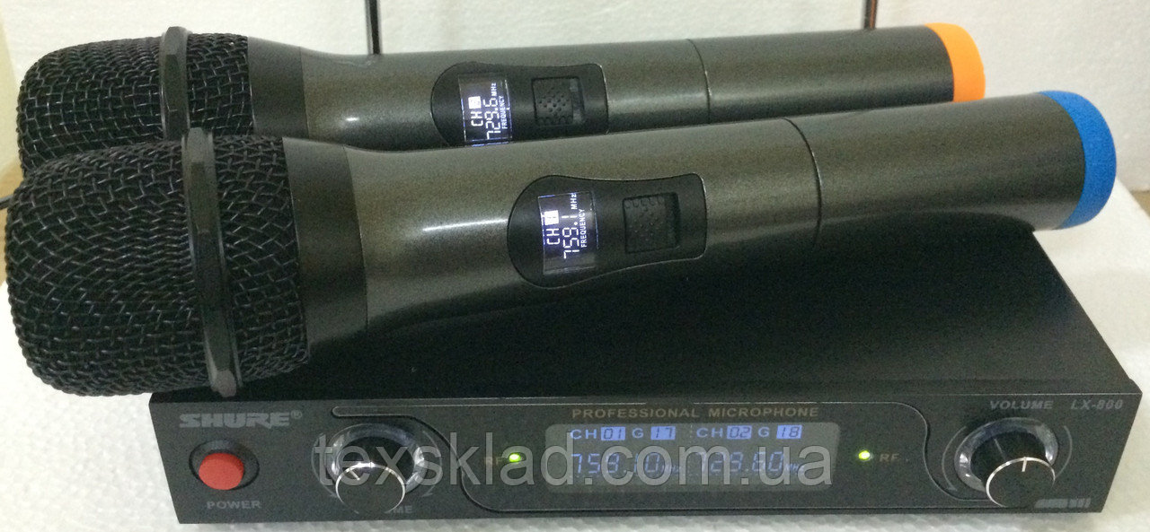 Радиомикрофоны Shure LX-800