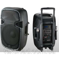 Автономная акустика с радиомикрофонами JB15RECHARG 800W-Max (MP3/FM/Bluetooth/Аккумулятор)