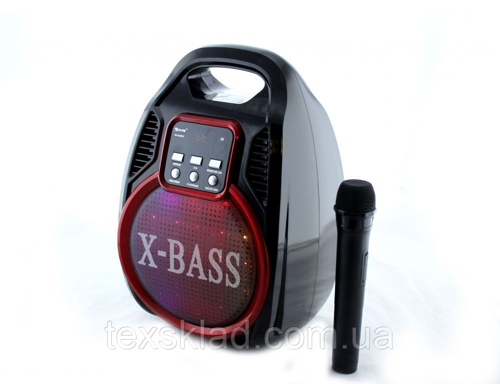 Бумбокс с радиомикрофоном Golon RX-820BT (USB/Bluetooth/FM/аккумулятор)