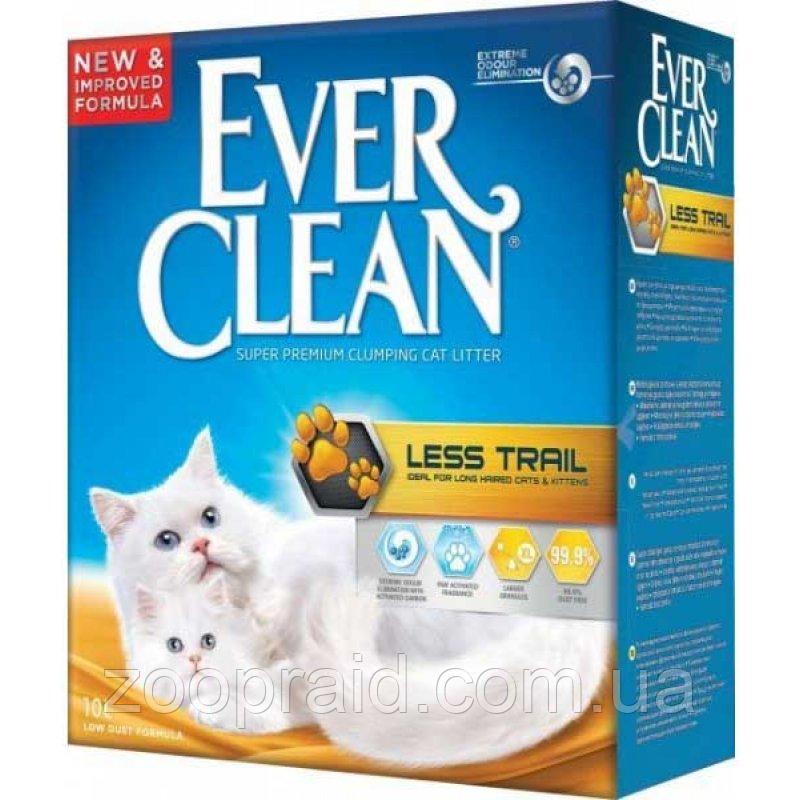 Наполнитель комкующийся для кошек Чистые лапки Less trail Ever Clean 10 л