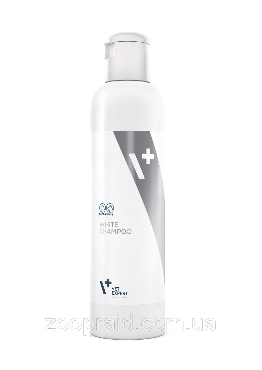 Профессиональный шампунь для собак и кошек со светлым цветом шерсти VetExpert White Shampoo 250мл