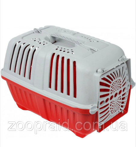 Переноска MPS Pratiko 1 (Пратико) plast RED пластик 48*31,5*33 см до 12 кг, красная