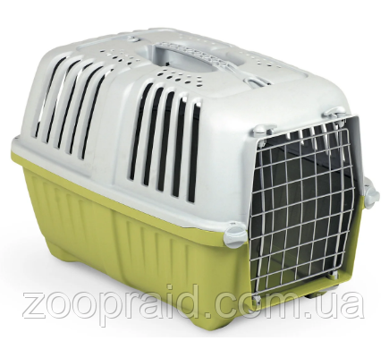 Переноска PRATIKO 1 METAL Green 48*31.5*33 h (14 шт в ящ) Вес жив. 12кг.