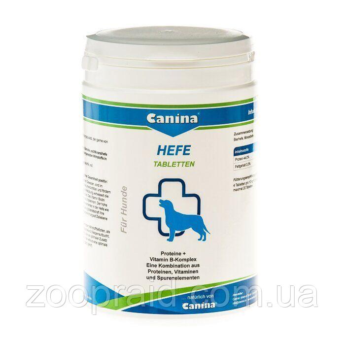 Дрожжевые таблетки с энзимами и ферментами для собак Canina «Hefe» 1000 таблеток, 800 г (для пищеварения)