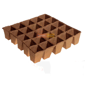 Кассета для рассады торфяная 25 ячеек 60х60, AGRO POT