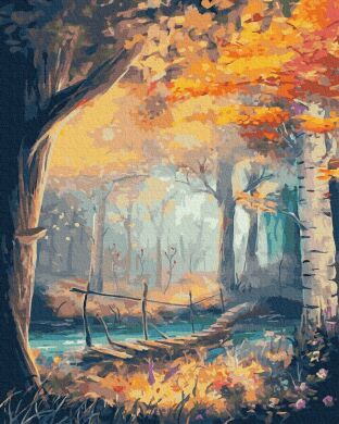 Осенний лес. Картина по номерам (без коробки)