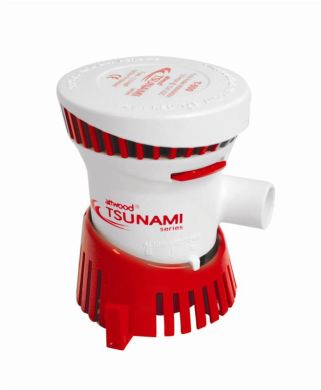Помпа трюмная Tsunami T500. 12В, 1.8 А. Мощность - 39 л/мин., Шланг - 19 мм. Attwood