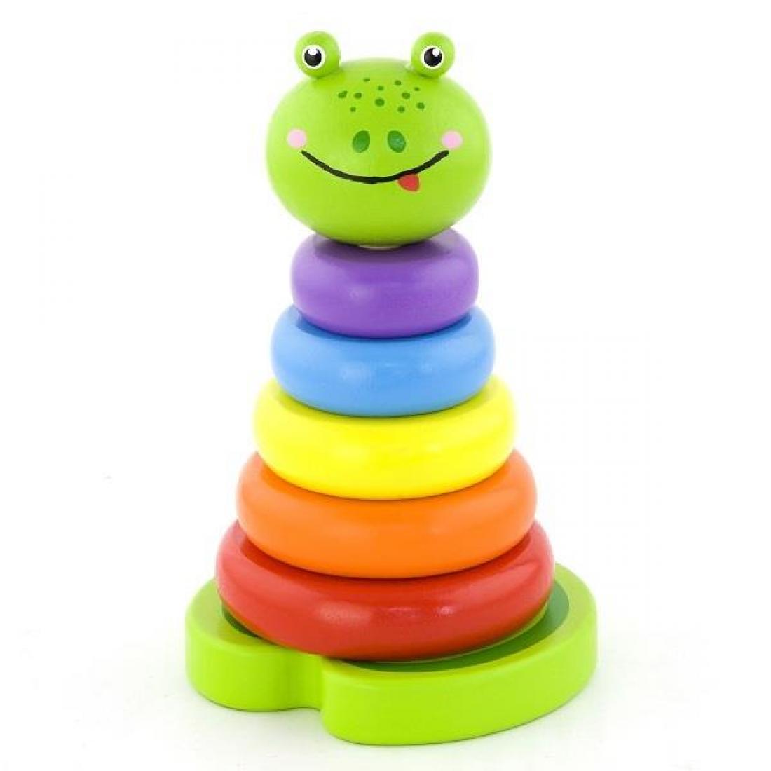 Пирамидка Viga Toys "Лягушка" (50258)