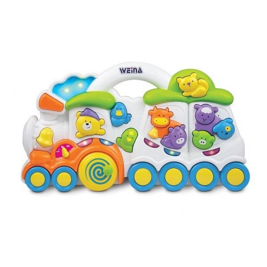 Музыкальная игрушка Weina "Паровозик с животными" (2106)
