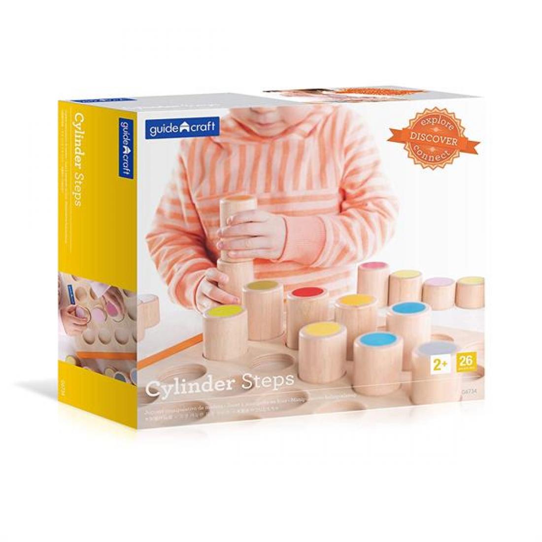 Набор деревянных блоков Guidecraft Manipulatives Цилиндры (G6734)
