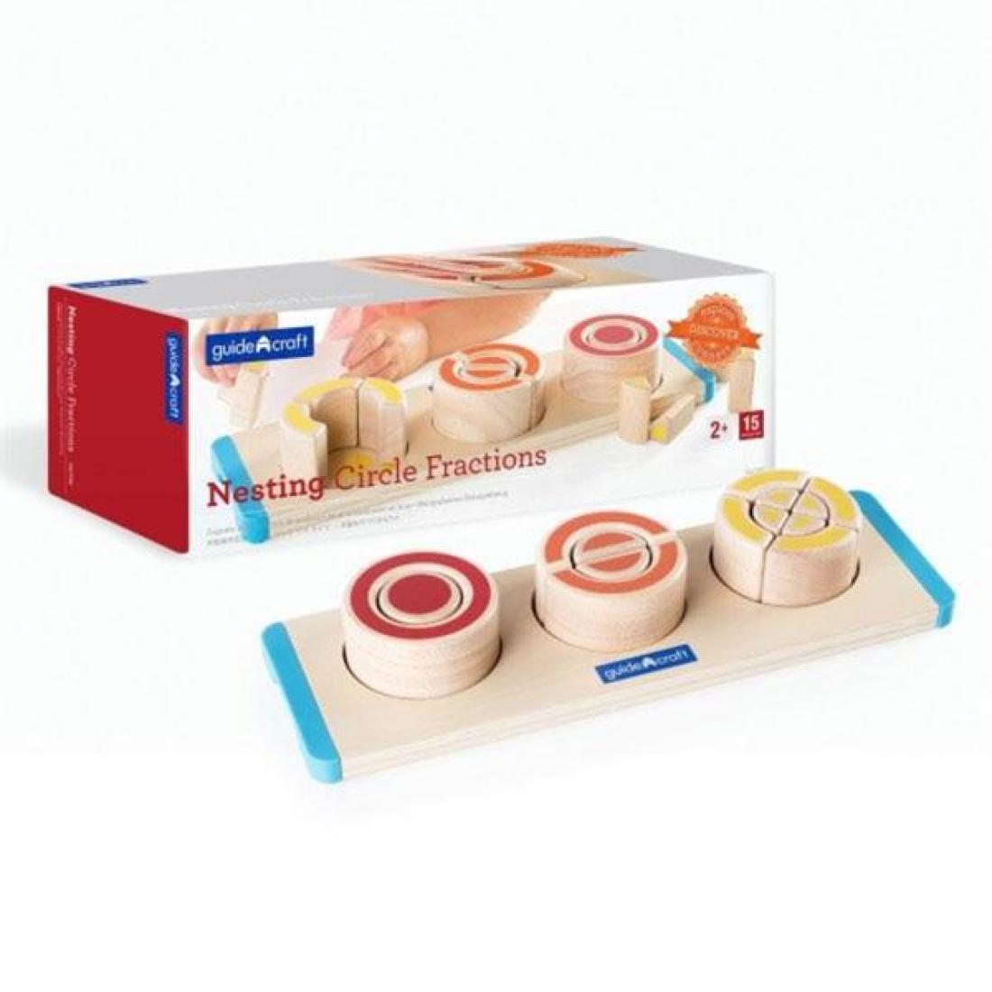 Пазл Guidecraft Manipulatives Круги и сегменты (G6746)