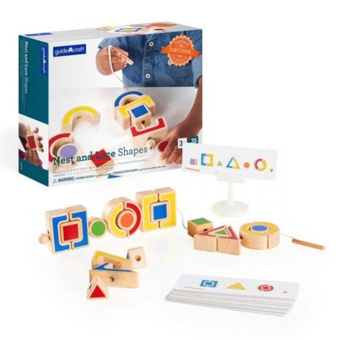 Шнуровка Guidecraft Manipulatives Формы (G6747)