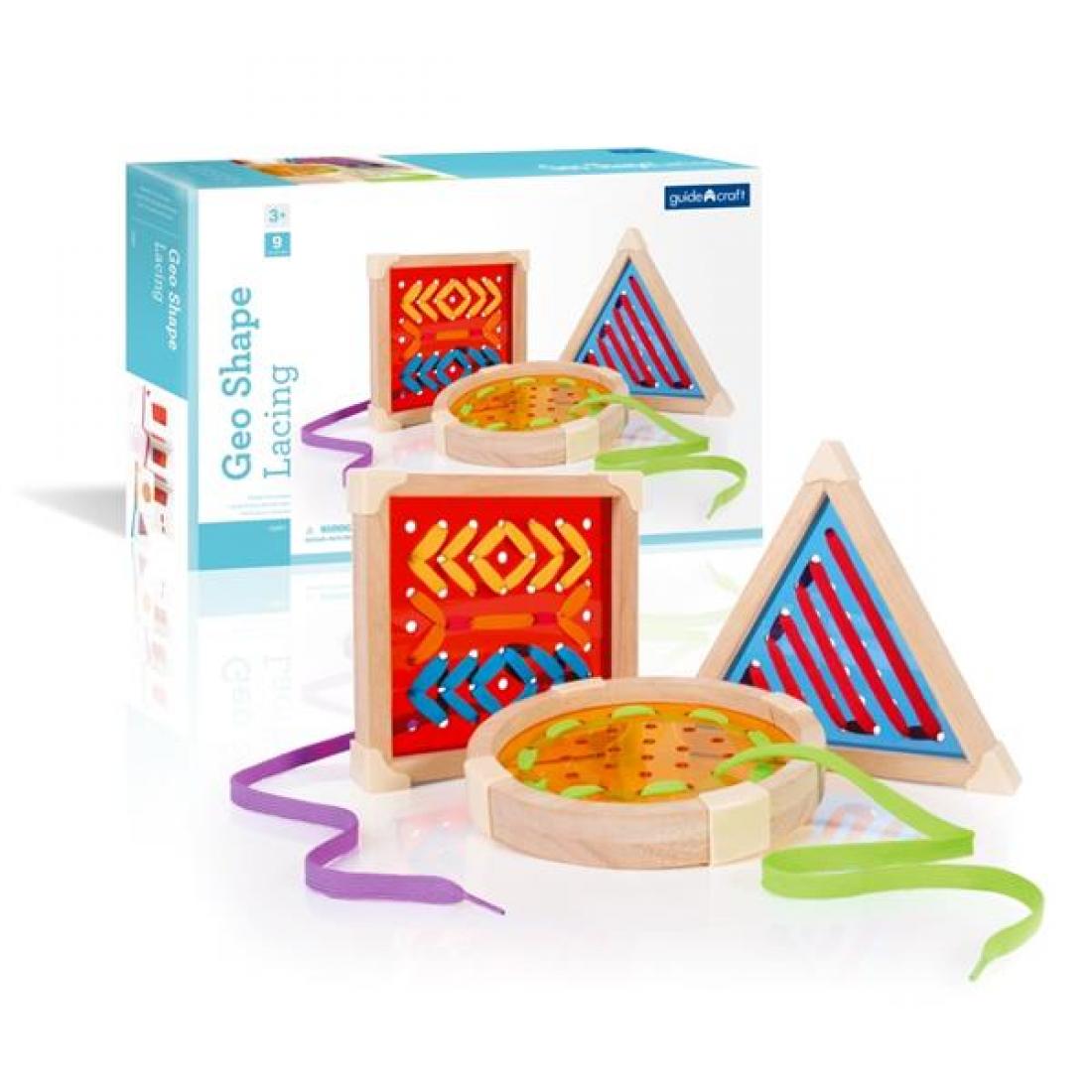 Шнуровка Guidecraft Manipulatives Геометрия (G6801)