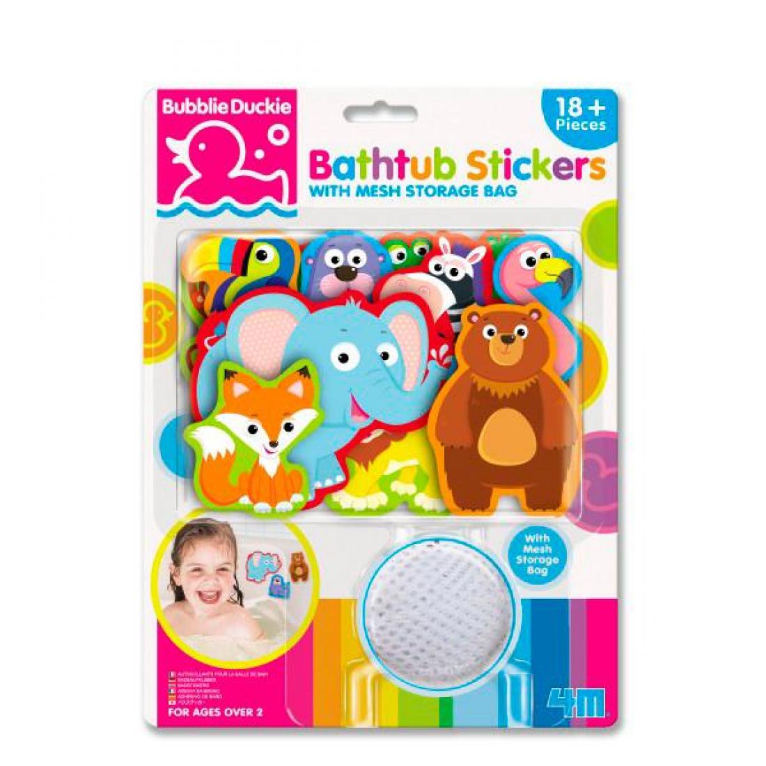 Игровой набор 4M Наклейки для ванной Зоопарк (00-04746)