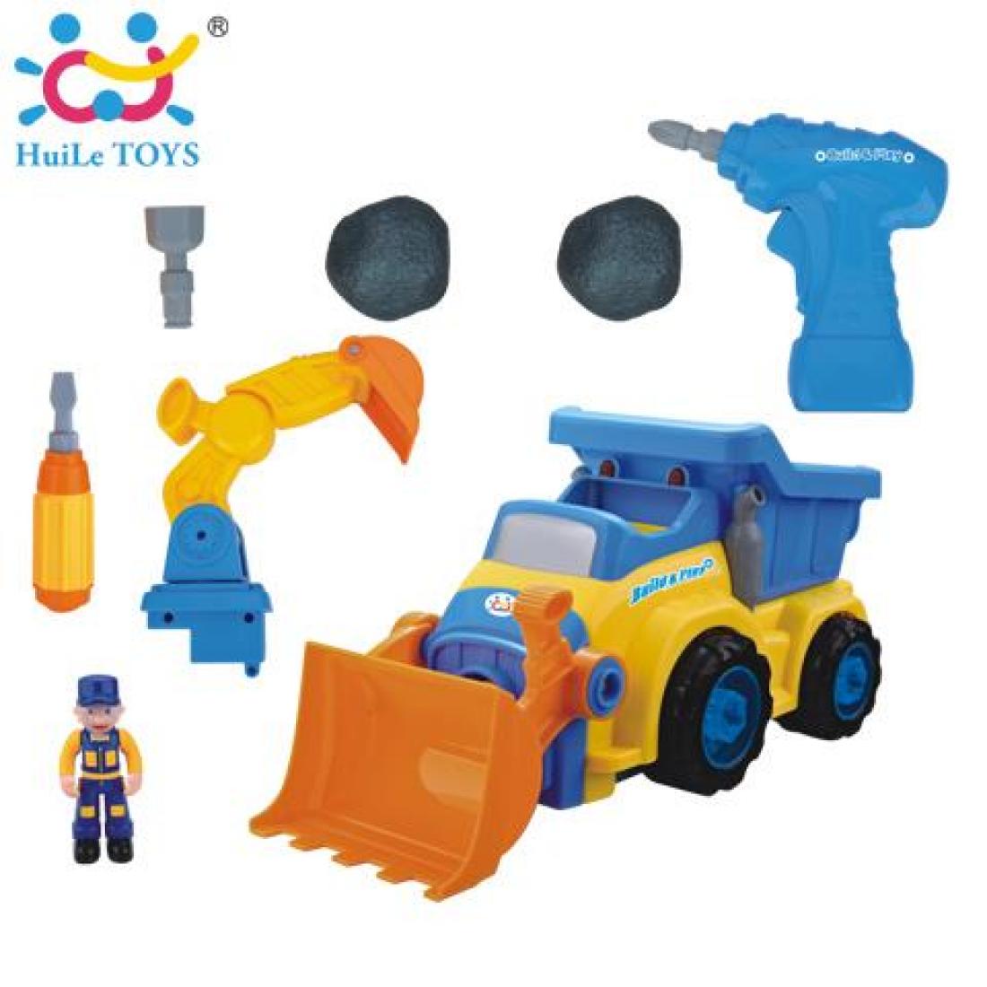 Игрушка-конструктор Huile Toys "Строительная машина" (566AB)