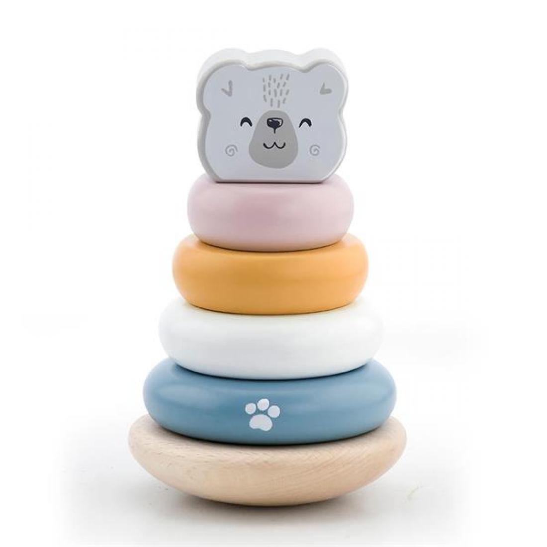 Пирамидка Viga Toys PolarB Белый медведь (44005)
