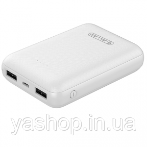 Внешний аккумулятор Jellico RM-120 Power bank 10000mAh белый
