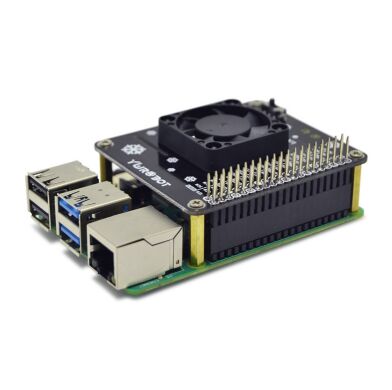 Активная система охлаждения Raspberry Pi GPIO Cooling Fan Expansion Board with LED