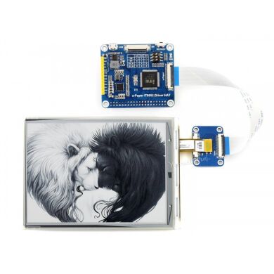 Raspberry Pi 6.0inch 800x600 E-Ink display HAT 16 Grey Scale