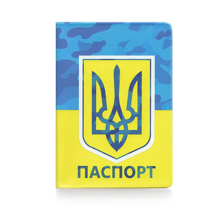 Обложка для паспорта ZIZ Камуфляж флаг