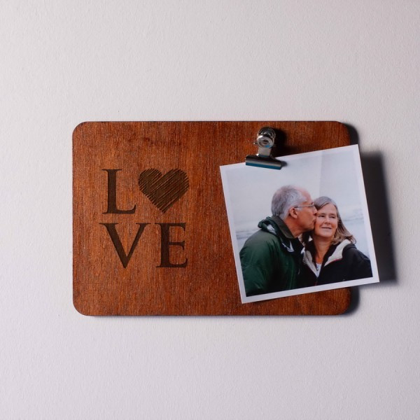 Доска для фото с зажимом "LOVE"