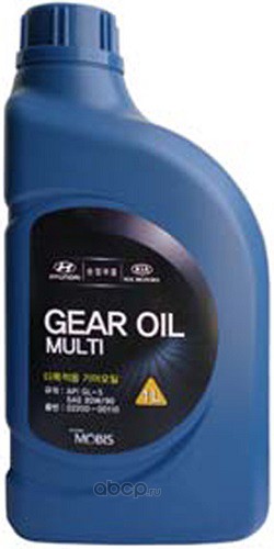 0220000110 Hyundai-KIA Масло кпп 80w-90 1 л gl-5 gear oil multi (02200-00110) mobis