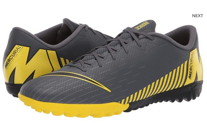 Детские многошиповки, сороконожки Nike Mercurial VaporX 12 Academy TF. Футбольные бутсы