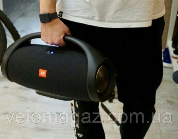 Портативная колонка JBL Boombox с ручкой, черная, 34 см, реплика