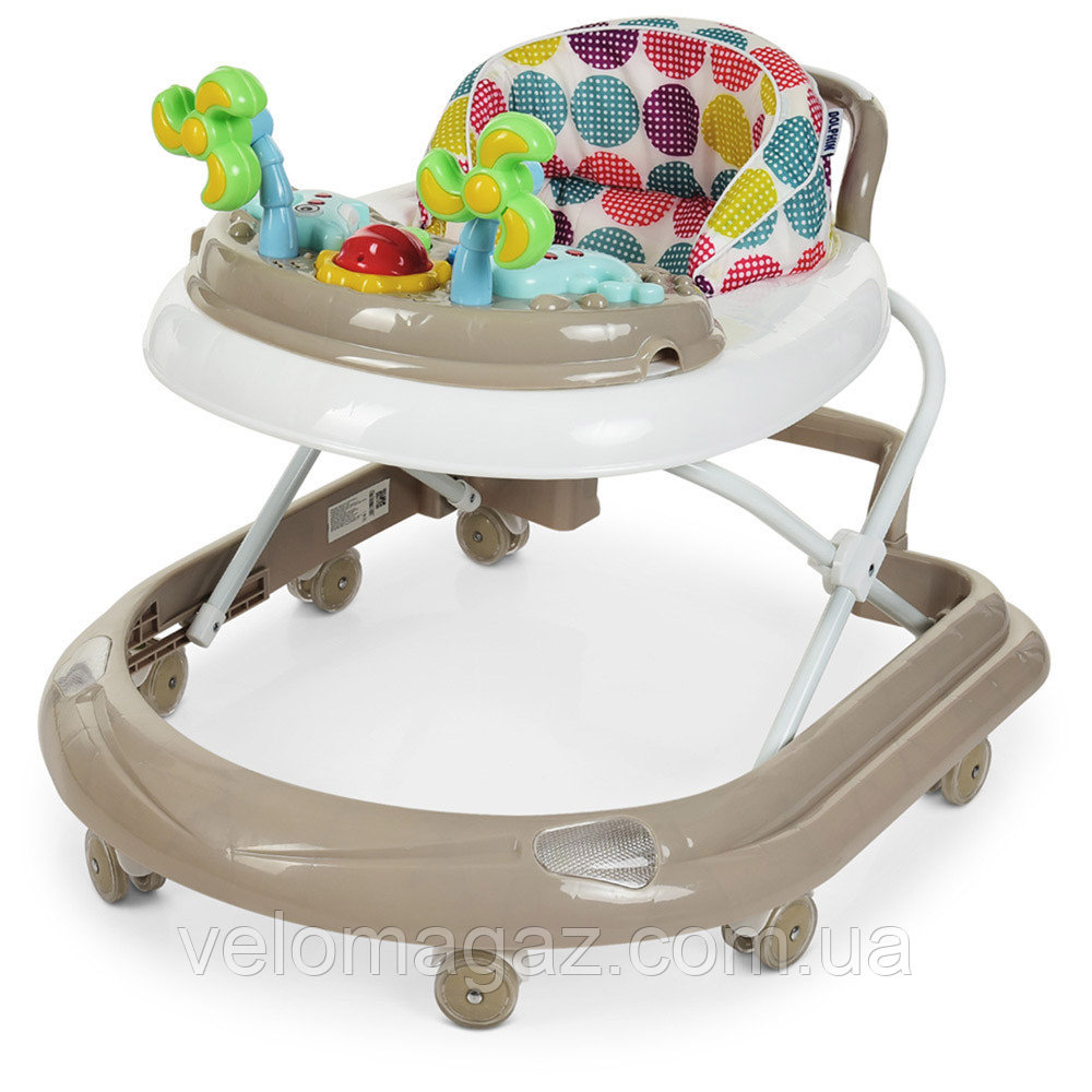 Детские ходунки ME 1056 DOLPHIN BEIGE с музыкальным блоком