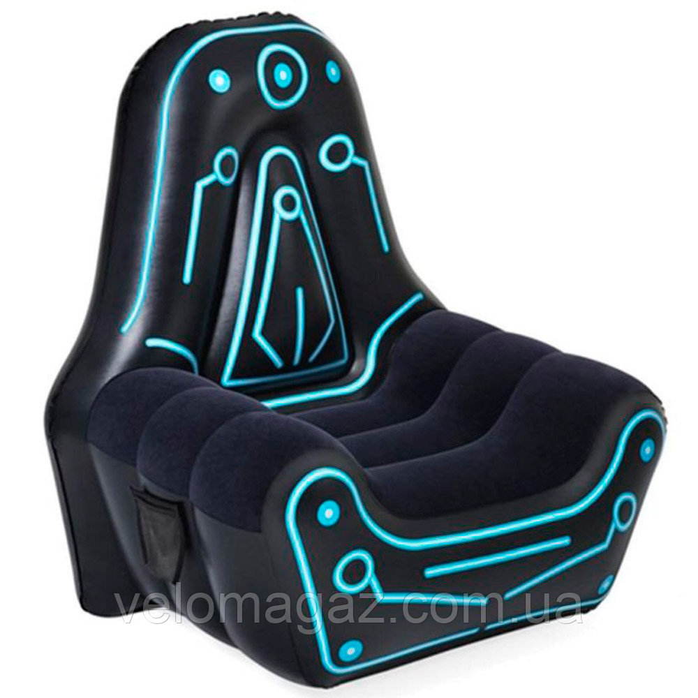 Надувное велюр-кресло Intex Air Furniture 75077